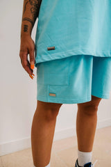 CHANGED THE GAME SHORTS BABY BLUE - OUT OF REACH CLO