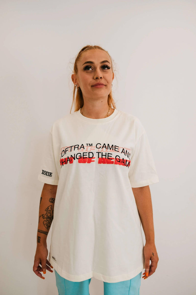 CHANGED THE GAME T-SHIRT CREAM WHITE - OUT OF REACH CLO