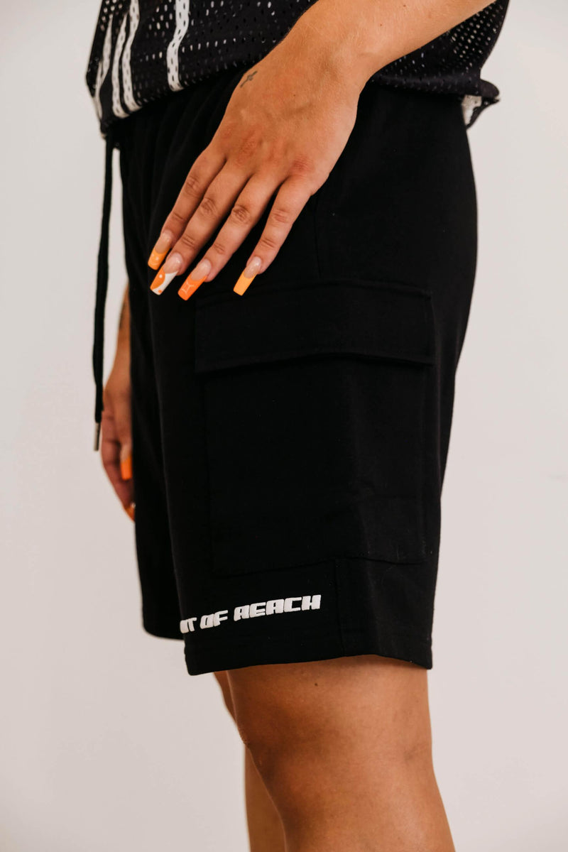 CHANGED THE GAME SHORTS BLACK - OUT OF REACH CLO